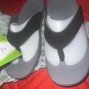 Comfortable Black and Gray Women's Slippers